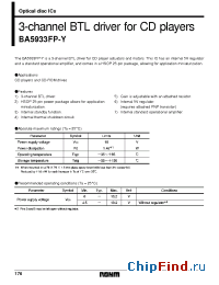 Datasheet BA5933FP-Y manufacturer Rohm