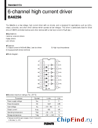 Datasheet BA6256 manufacturer Rohm