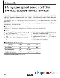 Datasheet BA6302AF manufacturer Rohm