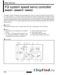 Datasheet BA6321 manufacturer Rohm