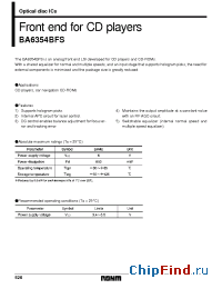 Datasheet BA6354 manufacturer Rohm