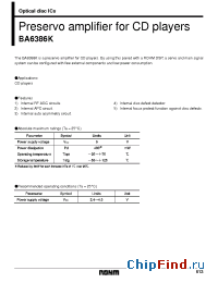Datasheet BA6386K manufacturer Rohm