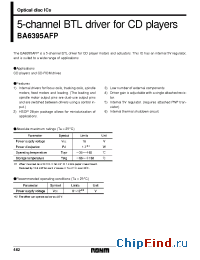 Datasheet BA6395AFP manufacturer Rohm