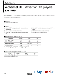 Datasheet BA6398FP manufacturer Rohm