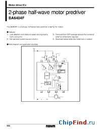 Datasheet BA6404F manufacturer Rohm