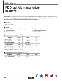 Datasheet BA6477FS manufacturer Rohm