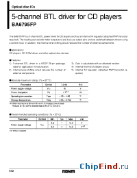Datasheet BA6795FP manufacturer Rohm