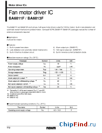 Datasheet BA6811FS manufacturer Rohm