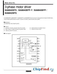 Datasheet BA6840 manufacturer Rohm