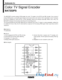 Datasheet BA7232FS manufacturer Rohm