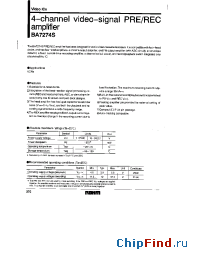 Datasheet BA7274 manufacturer Rohm