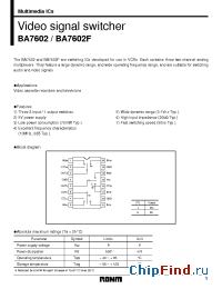 Datasheet BA7602 manufacturer Rohm
