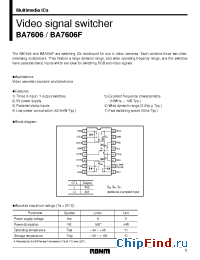 Datasheet BA7606 manufacturer Rohm