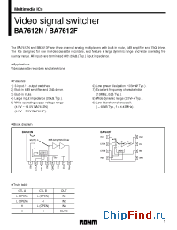 Datasheet BA7612F manufacturer Rohm