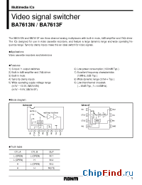 Datasheet BA7613 manufacturer Rohm