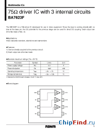 Datasheet BA7623 manufacturer Rohm