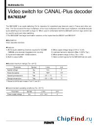 Datasheet BA7632 manufacturer Rohm