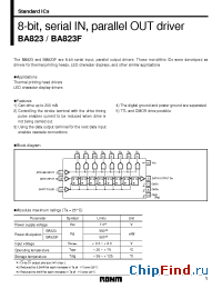 Datasheet BA823 manufacturer Rohm