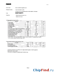 Datasheet BD6794EFV manufacturer Rohm