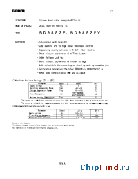 Datasheet BD9882FV manufacturer Rohm
