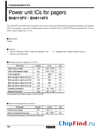 Datasheet BH6113FV manufacturer Rohm