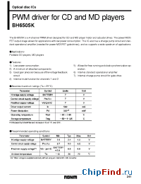 Datasheet BH6505K manufacturer Rohm