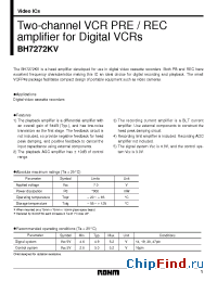 Datasheet BH7272KV manufacturer Rohm