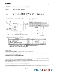 Datasheet BHXXRB1WGUT manufacturer Rohm