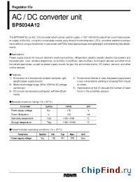 Datasheet BP5034A12 manufacturer Rohm