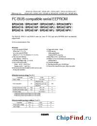 Datasheet BR24E16FV manufacturer Rohm