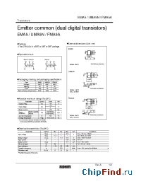 Datasheet DTA114EUA manufacturer Rohm