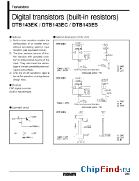Datasheet DTB143EC manufacturer Rohm