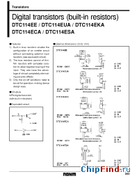 Datasheet DTC114ECA manufacturer Rohm