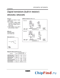 Datasheet DTC314TK manufacturer Rohm