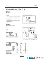 Datasheet EM6K18000 manufacturer Rohm