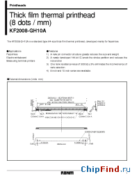 Datasheet KF2008-GH10A manufacturer Rohm