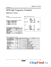 Datasheet MMST918 manufacturer Rohm