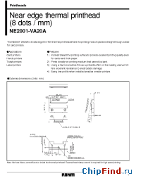 Datasheet NE2001-VA20 manufacturer Rohm