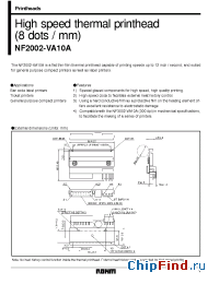 Datasheet NF2002-VA10A manufacturer Rohm
