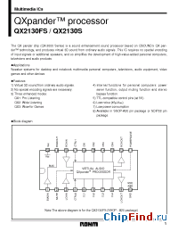 Datasheet QX2130S manufacturer Rohm