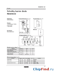 Datasheet RB400VA-50 manufacturer Rohm