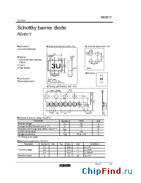Datasheet RB481Y manufacturer Rohm
