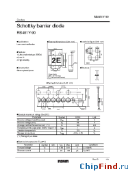 Datasheet RB481Y-90 manufacturer Rohm