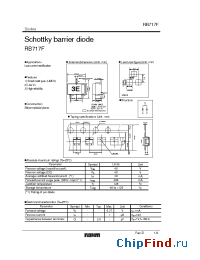 Datasheet RB717F manufacturer Rohm