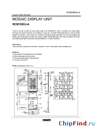 Datasheet RCM1583U-A manufacturer Rohm
