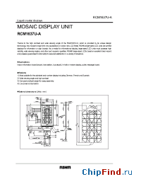 Datasheet RCM1637U-A manufacturer Rohm