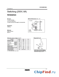 Datasheet RDN080N25 manufacturer Rohm