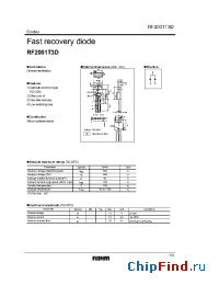 Datasheet RF2001T3D manufacturer Rohm