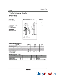 Datasheet RF2001T4S manufacturer Rohm