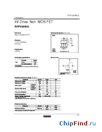 Datasheet RHP030N03 manufacturer Rohm